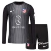 Oficiální Fotbalový Dres Brankářské s Dlouhý Rukáv Atlético Madrid 2025-26 Černá pro Děti